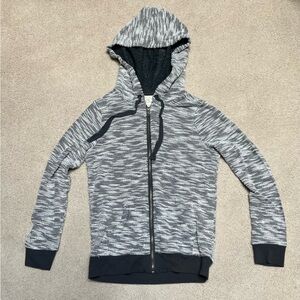 Belle Du Jour Black and Gray Knit Hoodie